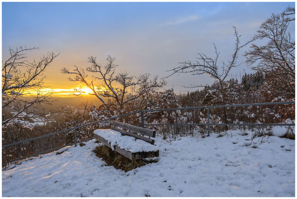 Abendstimmung beim Aussichtspunkt Rauher Fels 0505