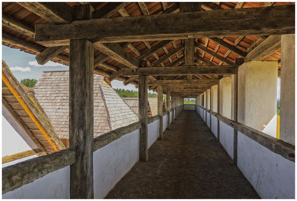 Wehranlage Heuneburg - Lehmziegelmauer Innenansicht 6047