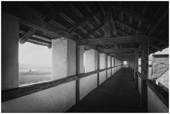Wehranlage Heuneburg - Lehmziegelmauer Innenansicht 6073