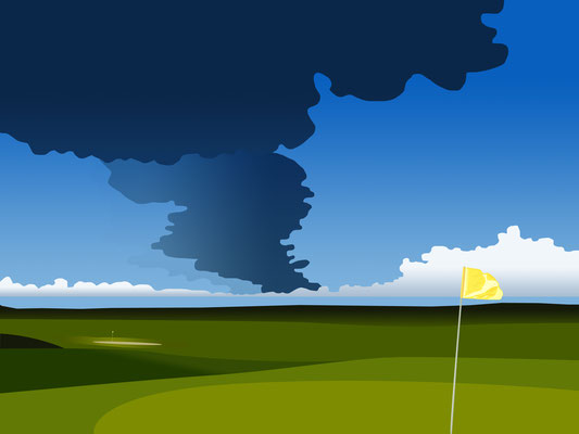 Golfplatz I digitale Grafik I 2017