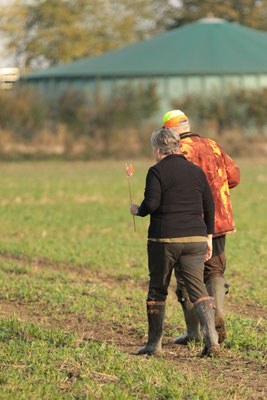 Schleppe wird unmittelbar vor der Arbeit gezogen