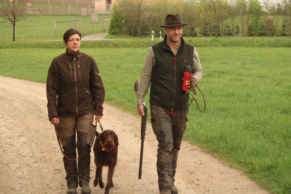 Stefanie mit Donna vom Westerloher Land und Matthias