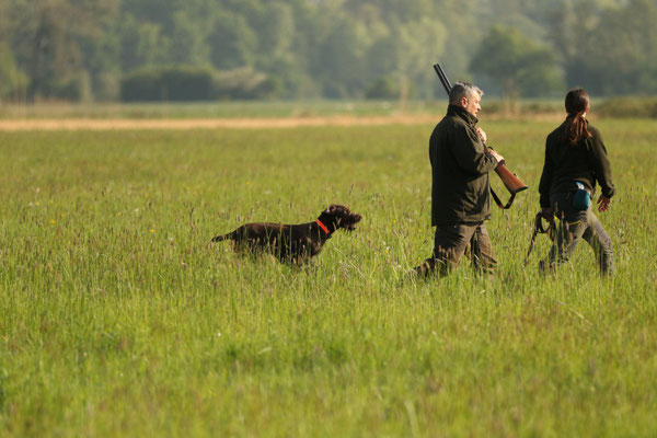 Hannah und Aura im Feld