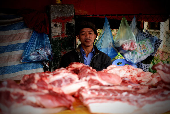 The butcher - Sapa, India 