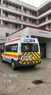 Mit dem KTW im Krankenhaus