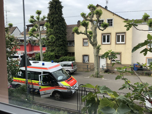 Unser KTW beim Einsatzort
