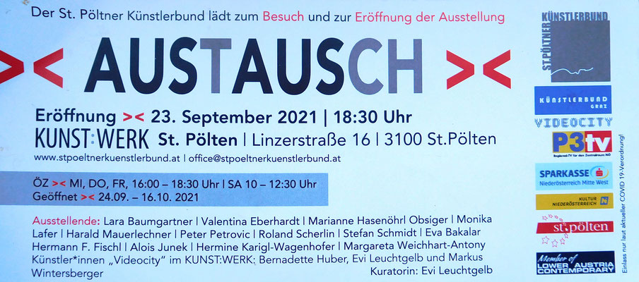 "Austausch" - Kollaboration des KB Graz mit dem KB St. Pölten (Sept./Okt. 2021)