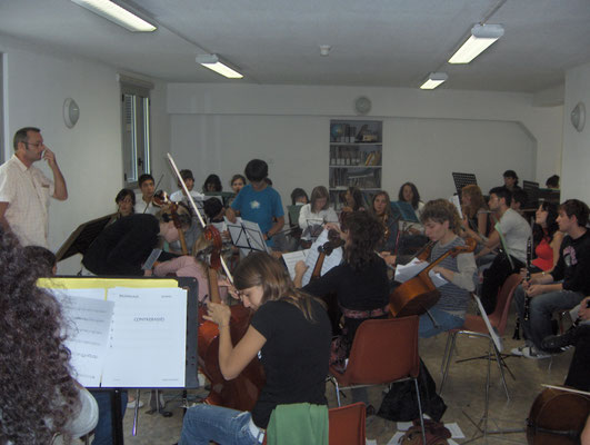 Travail d'Orchestre pour préparation Concert Campus à la Coume à Mosset ( Merci à Marta, Olivier et toute l'équipe)