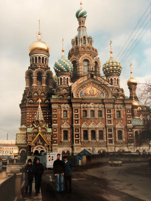 Die Blutskirche in Sankt Petersburg - erster Eindruck 1995