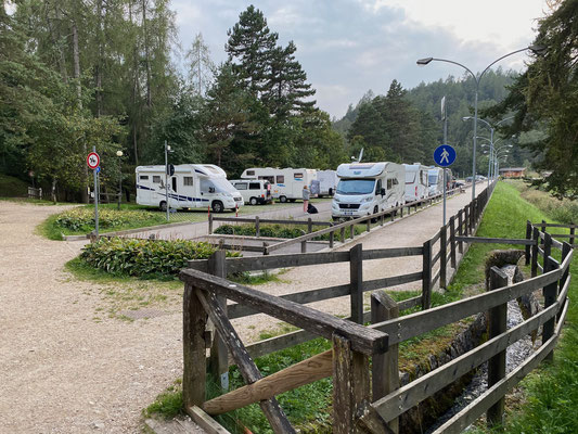 Wohnmobilstellplatz am Lago di Coredo