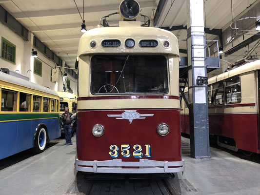 Das Straßenbahnmuseum in Sankt Petersburg (2019)