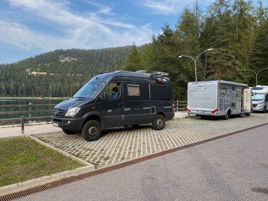 Wohnmobilstellplatz am Lago di Coredo