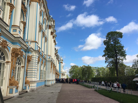 Besuch des Katharinenpalasts in Puschkin (2016)