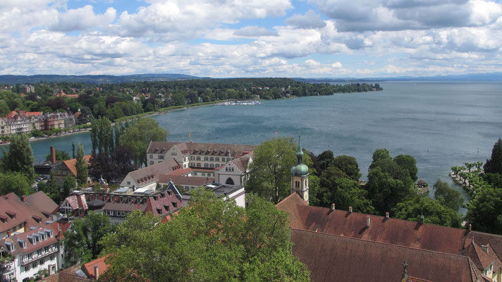 Freitag: Blick auf den Bodensee in Konstanz. 