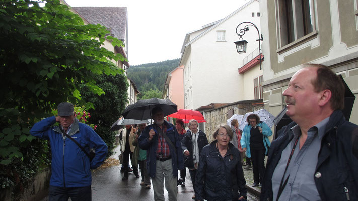 Dienstag: Am Weg zur Bregenzer Oberstadt.