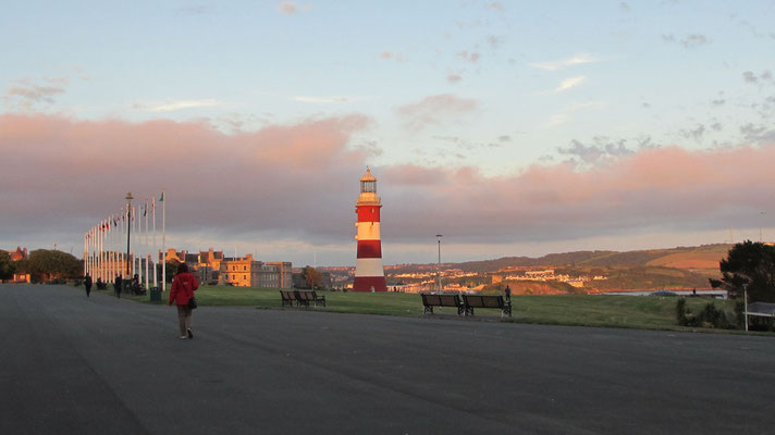 Mittwoch: Abendspaziergang vom Hotel zum Leuchtturm von Plymouth (3 von 3).