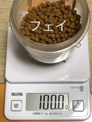 ①よく食べるフードでOK