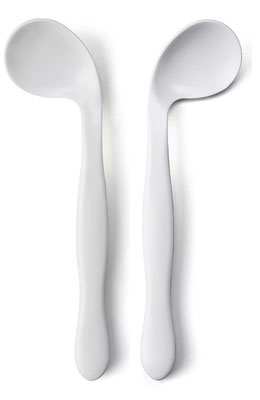 Angled spoon set