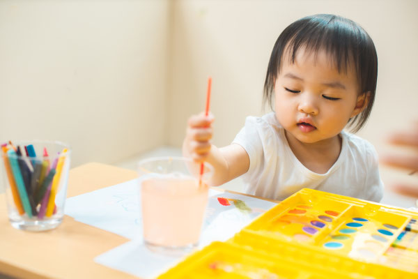 toddler painting