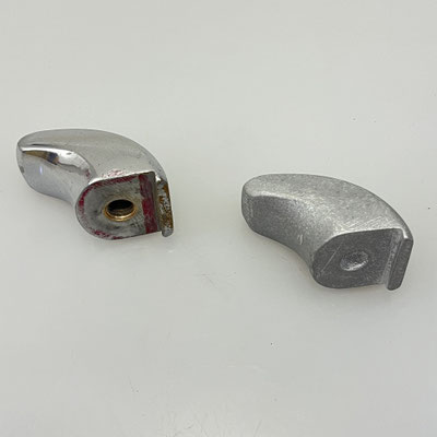 Original und Nachguss von Oldtimer Zierteil. Gefertigt in Handarbeit aus Aluminium. - nachguss.de