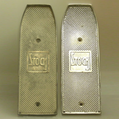 Nachguss einer Trittplatte für Stock 1923-1924 aus Aluminium von nachguss.de