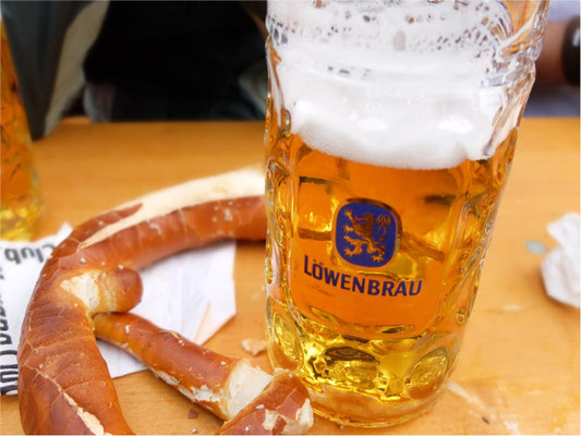 ビールとプレッツェル