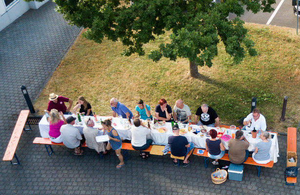 Treffen der Bürgerinitiative "Außenrum statt mittendurch" in Waldems-Esch