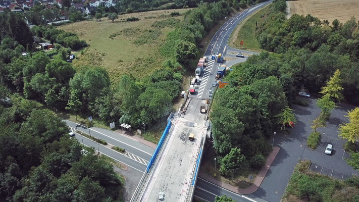 Baustelle Brücke Wörsdorf