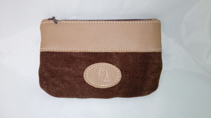 idée cadeau,pochette, trousse,cuir, lin, made in France, artisanal, créateur, haut de gamme