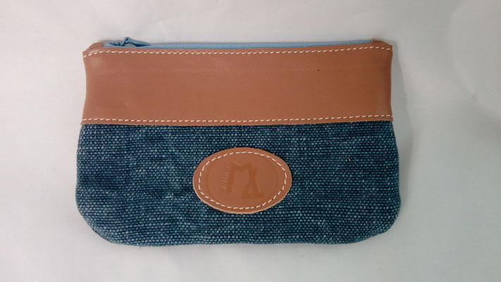 idée cadeau,pochette, trousse,cuir, lin, made in France, artisanal, créateur, haut de gamme