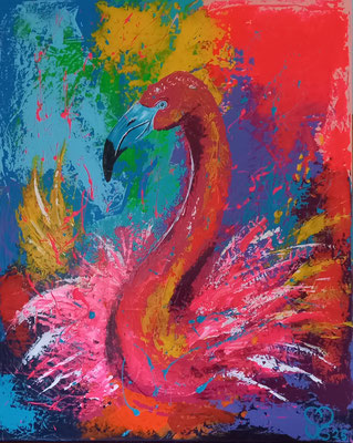 Flamingo 100x80 Verkauft 