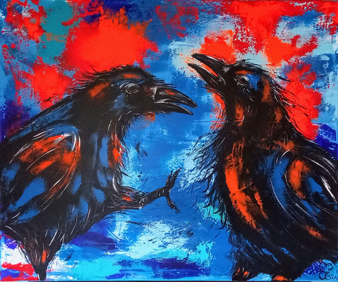 RabenStreit 120x100            1200Euro 