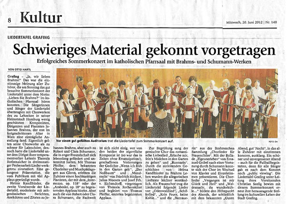 EZ 20.06.2012 – LTG-Sommerkonzert