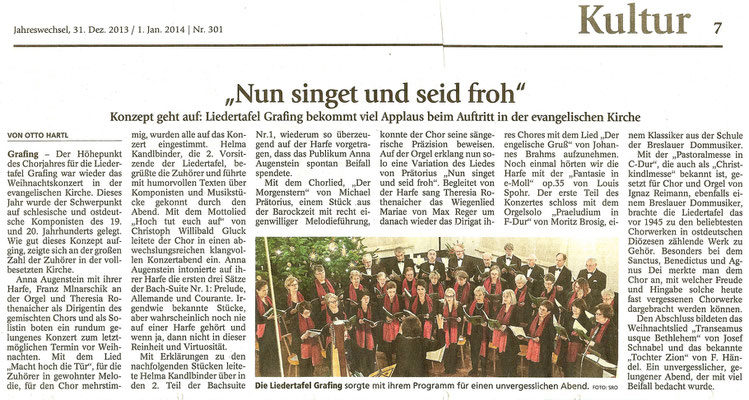 EZ 31.12.2013 – LZG-Weihnachtskonzert