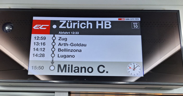 EC im HB Zürich.