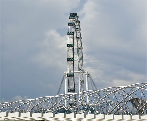 Der Singapur Flyer.