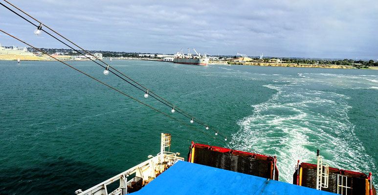 Ein Blick zurück nach Geelong.