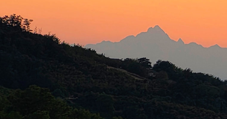 Montviso im Abendrot.