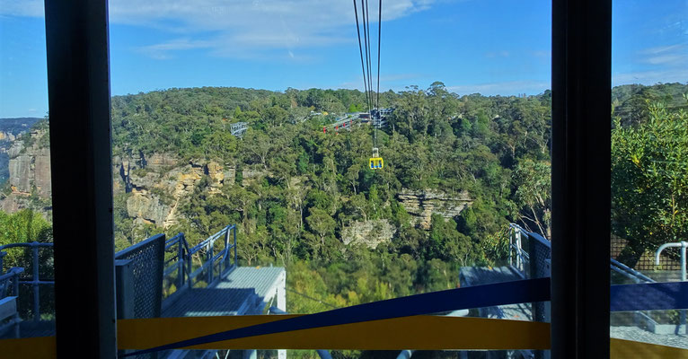 Mit der ersten Seilbahn...