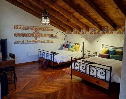 Unser Zimmer unter dem Dach