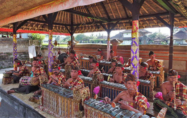 Das Gamelan Orchester.