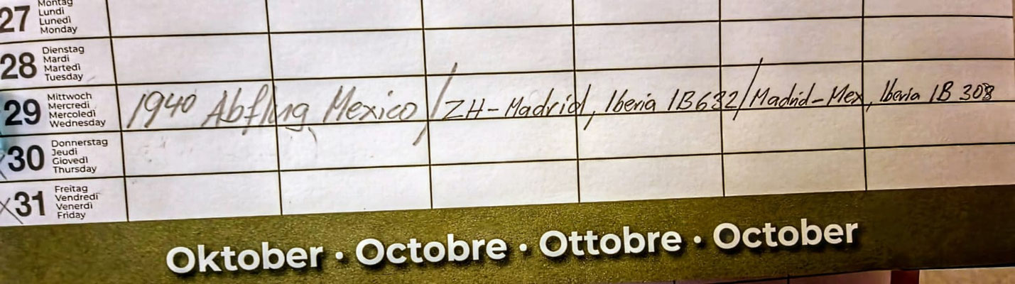 Eintrag in die Agenda