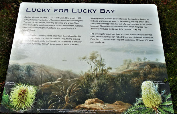Ausflug zur Lucky Bay.