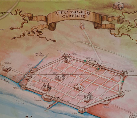 Alter Stadtplan.