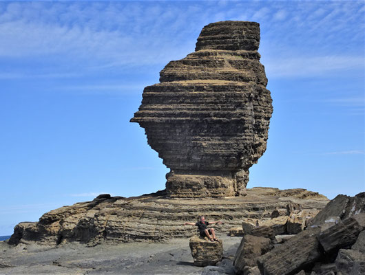 ...dem Felsen Bonhomme de Bourail.