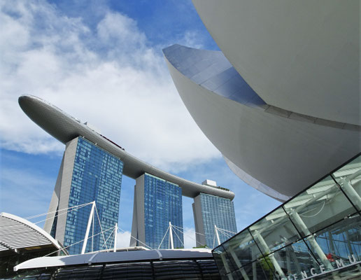 Unser Hotel das Marina Bay Sands.