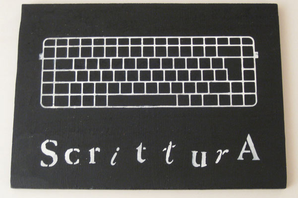 Scrittura - tecnica mista cm. 29 x 40,5 - Crema 2013