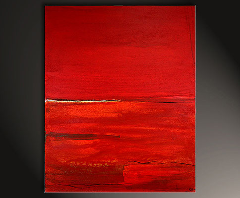 100 x 80 cm Bild in rot