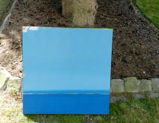 Die Welt reinigt sich - 80 x 80 cm  - man kann bei catawiki bieten - fragen Sie mich gerne - ich schicke Ihnen den Link