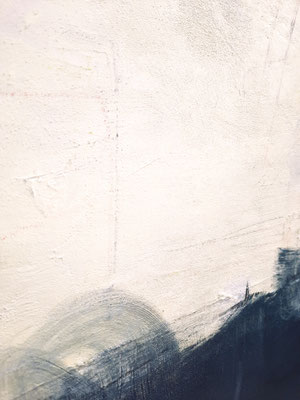 detail weiss blaue Malerei